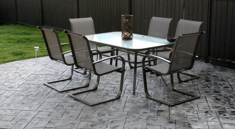Stylish Concrete Patio